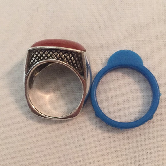 🍁Sterling Ring🍁Burnt Orange/Brownish🍁Stone🍁 - Picture 5 of 8